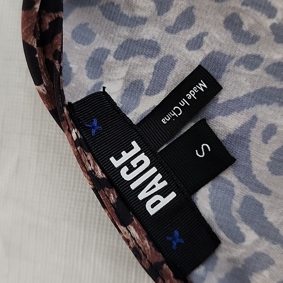 PAIGE Nadynne Animal Print Tank Bodysuit Size Small - Picture 10 of 13